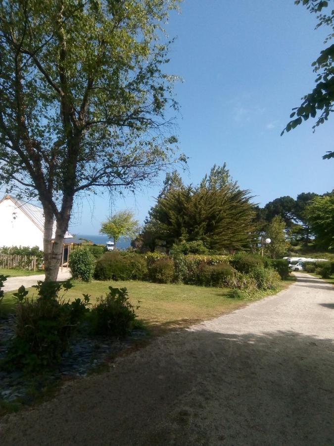 Les Hortensias Grande Tente Familiale Deux Chambres Et Sejour Vue Mer Sur Camping Nature Plestin-les-Grèves Buitenkant foto