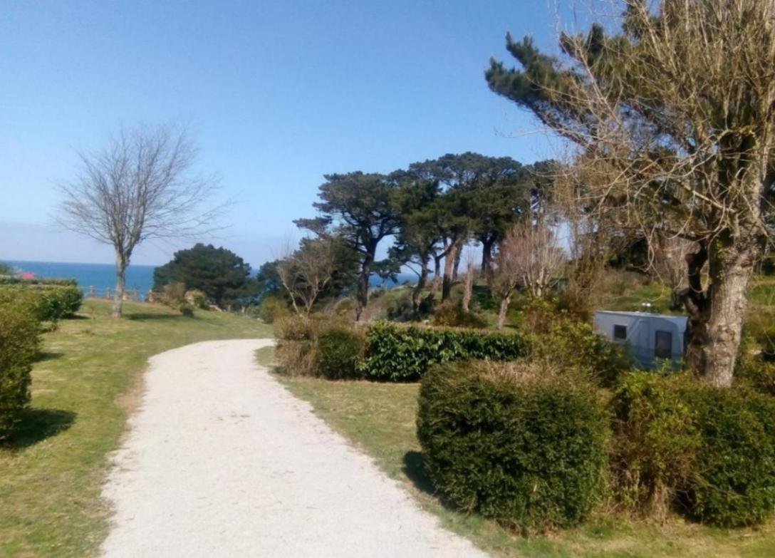 Les Hortensias Grande Tente Familiale Deux Chambres Et Sejour Vue Mer Sur Camping Nature Plestin-les-Grèves Buitenkant foto